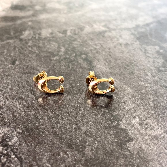 Coach C Stone Star Stud Earring 3 Pair Set for Men or Women New in Coach Box - Picture 6 of 15